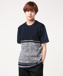 ニットコンビ 半袖Tシャツ