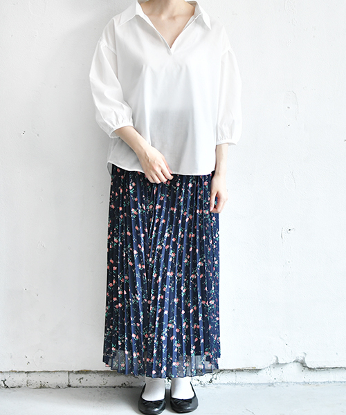 PairPair（ペアペア）の「ニットビスチェ×シャツSET（シャツ/ブラウス・レディース・ブラック/ライトグレー/ブルー・FREE）」の10枚目の写真