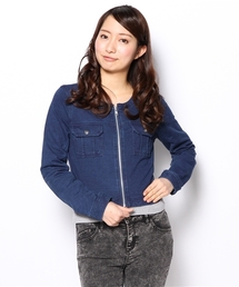 one after another NICE CLAUP | 【ナイスクラップ】カットデニムジャケット(デニムジャケット)