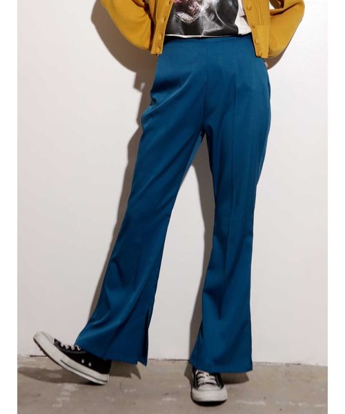 jouetie（ジュエティ）の「スリットフィットパンツ（スラックス・レディース・ブラック/ブルー/ベージュ/その他1・MEDIUM）」の4枚目の写真