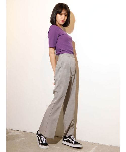 jouetie（ジュエティ）の「スリットフィットパンツ（スラックス・レディース・ブラック/ブルー/ベージュ/その他1・MEDIUM）」の8枚目の写真