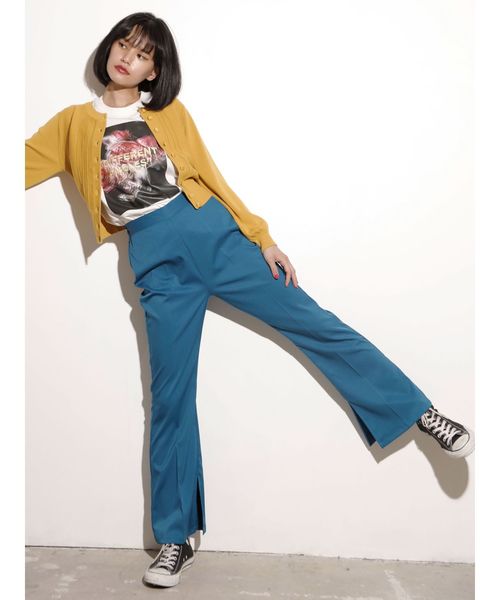 jouetie（ジュエティ）の「スリットフィットパンツ（スラックス・レディース・ブラック/ブルー/ベージュ/その他1・MEDIUM）」の10枚目の写真