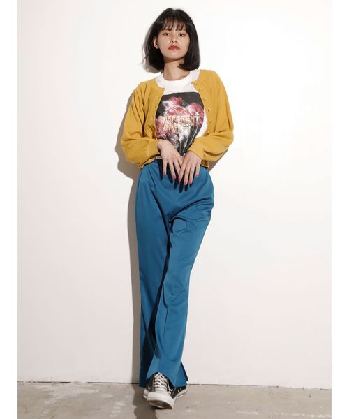 jouetie（ジュエティ）の「スリットフィットパンツ（スラックス・レディース・ブラック/ブルー/ベージュ/その他1・MEDIUM）」の11枚目の写真