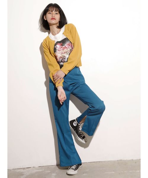 jouetie（ジュエティ）の「スリットフィットパンツ（スラックス・レディース・ブラック/ブルー/ベージュ/その他1・MEDIUM）」の12枚目の写真