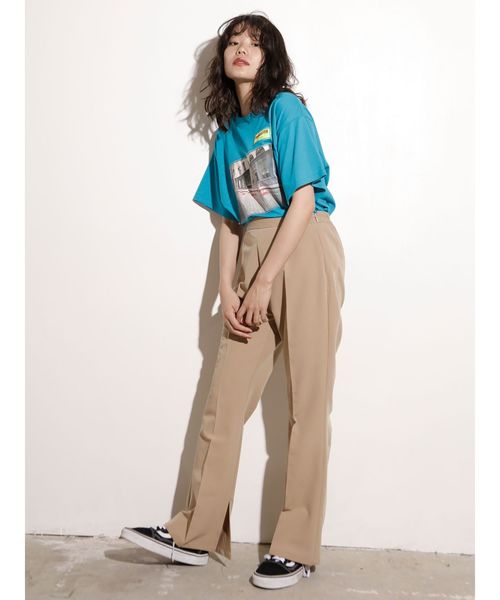 jouetie（ジュエティ）の「スリットフィットパンツ（スラックス・レディース・ブラック/ブルー/ベージュ/その他1・MEDIUM）」の14枚目の写真