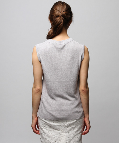 FREE'S SHOP（フリーズショップ）の「レーヨンシルクニット（ニット/セーター・レディース・ホワイト/グレー/ピンク・FREE）」の6枚目の写真