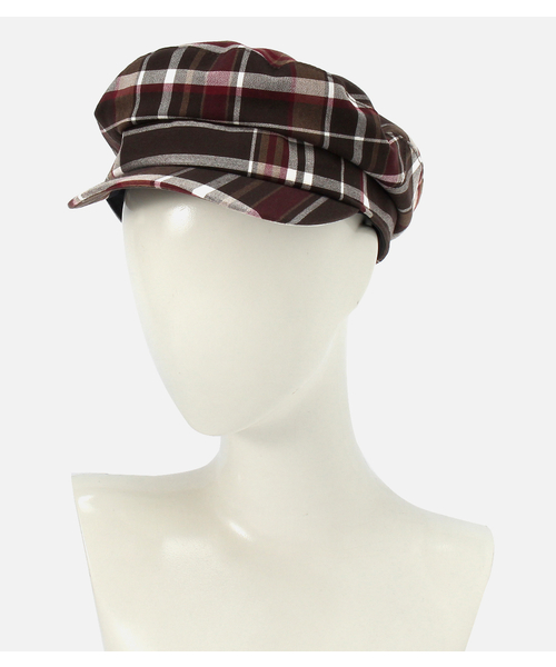 AZUL by moussy（アズールバイマウジー）の「CHECK CASQUETTE/チェックキャスケット（キャスケット・レディース・ブラウン系その他/ブルー系その他2・FREE）」の8枚目の写真