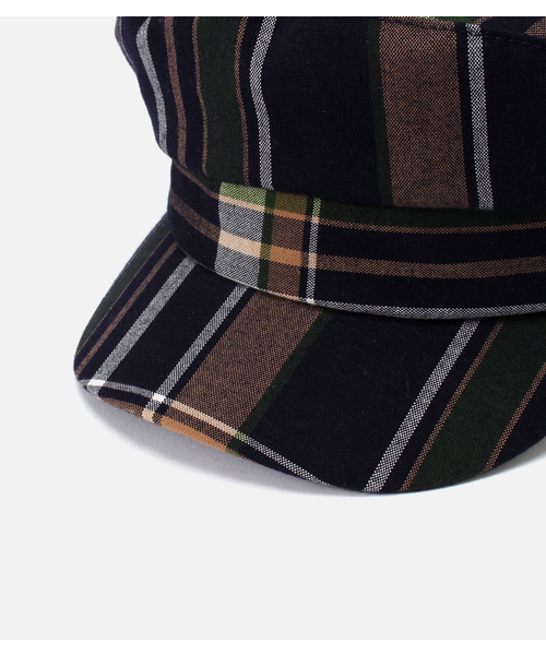 AZUL by moussy（アズールバイマウジー）の「CHECK CASQUETTE/チェックキャスケット（キャスケット・レディース・ブラウン系その他/ブルー系その他2・FREE）」の4枚目の写真