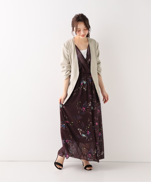 SLOBE IENA（スローブイエナ）の「SLOBE IENA Fi.m スエードライクノーカラージャケット（ノーカラージャケット・レディース・ベージュ/キャメル・FREE）」の5枚目の写真