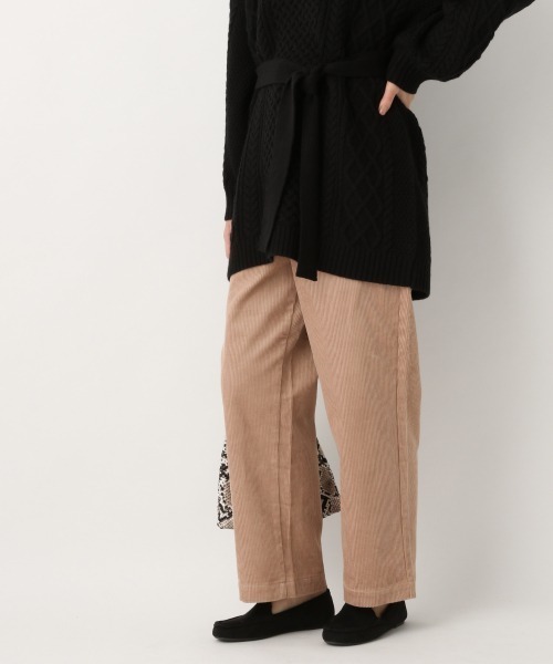 GLOBAL WORK(グローバルワーク)の「コーデュロイワイドパンツ/845153(その他パンツ・レディース・ホワイト/ベージュ/ネイビー/グリーン系その他3/ピンク系その他7/ライトグレー/ブラウン系その他/アイボリー/サックスブルー・SMALL/MEDIUM/LARGE)」の5枚目の写真