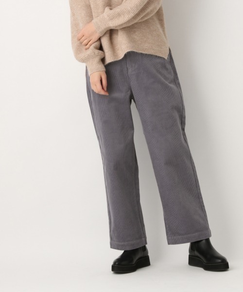 GLOBAL WORK(グローバルワーク)の「コーデュロイワイドパンツ/845153(その他パンツ・レディース・ホワイト/ベージュ/ネイビー/グリーン系その他3/ピンク系その他7/ライトグレー/ブラウン系その他/アイボリー/サックスブルー・SMALL/MEDIUM/LARGE)」の8枚目の写真