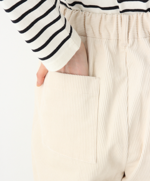 GLOBAL WORK(グローバルワーク)の「コーデュロイワイドパンツ/845153(その他パンツ・レディース・ホワイト/ベージュ/ネイビー/グリーン系その他3/ピンク系その他7/ライトグレー/ブラウン系その他/アイボリー/サックスブルー・SMALL/MEDIUM/LARGE)」の12枚目の写真
