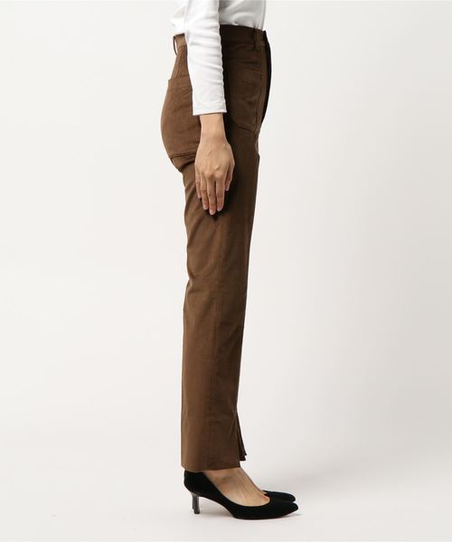 IENA LA BOUCLE(イエナラブークル)の「IENA LA BOUCLE フレンチコール 前スリットパンツ◆(その他パンツ・レディース・ホワイト/ブラウン・38/36/34/40)」の3枚目の写真