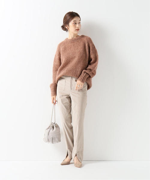 IENA LA BOUCLE(イエナラブークル)の「IENA LA BOUCLE フレンチコール 前スリットパンツ◆(その他パンツ・レディース・ホワイト/ブラウン・38/36/34/40)」の5枚目の写真