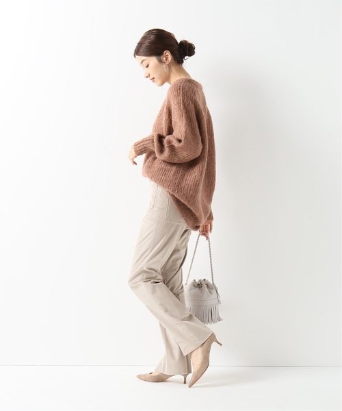 IENA LA BOUCLE(イエナラブークル)の「IENA LA BOUCLE フレンチコール 前スリットパンツ◆(その他パンツ・レディース・ホワイト/ブラウン・38/36/34/40)」の9枚目の写真