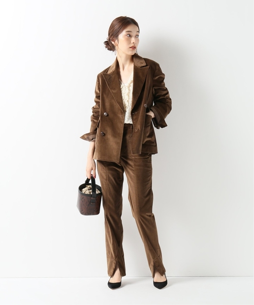 IENA LA BOUCLE(イエナラブークル)の「IENA LA BOUCLE フレンチコール 前スリットパンツ◆(その他パンツ・レディース・ホワイト/ブラウン・38/36/34/40)」の10枚目の写真