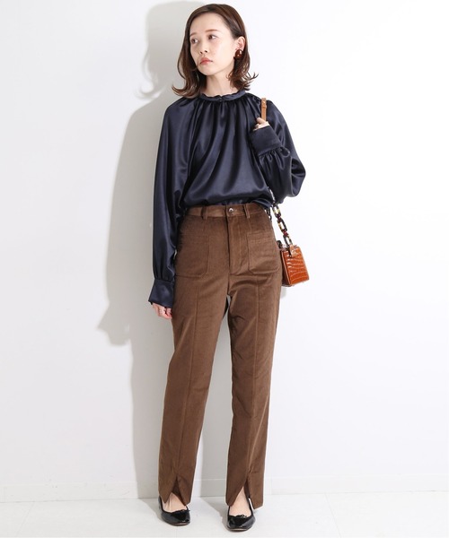 IENA LA BOUCLE(イエナラブークル)の「IENA LA BOUCLE フレンチコール 前スリットパンツ◆(その他パンツ・レディース・ホワイト/ブラウン・38/36/34/40)」の15枚目の写真