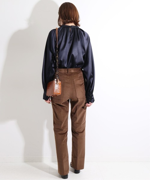 IENA LA BOUCLE(イエナラブークル)の「IENA LA BOUCLE フレンチコール 前スリットパンツ◆(その他パンツ・レディース・ホワイト/ブラウン・38/36/34/40)」の12枚目の写真