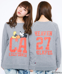 MILKFED. | MICKEY SWEAT TOP CA　（Disney/ディズニー/ミッキーマウス/スウェットトップ）(スウェット)