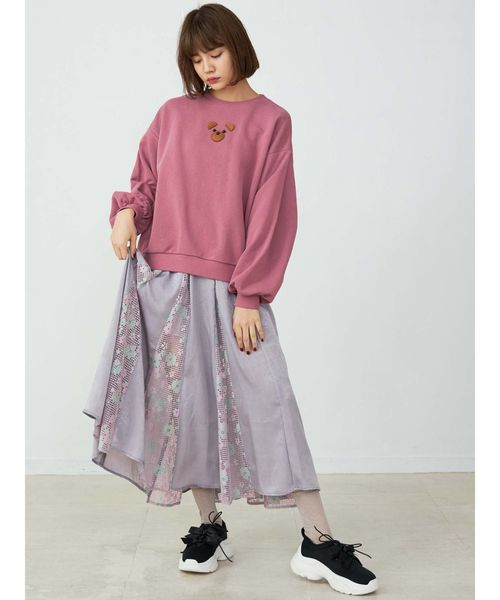 merry jenny(メリージェニー)の「springレースコンビサテンスカート(スカート・レディース・ベージュ/ブルー/アイボリー・FREE)」の10枚目の写真