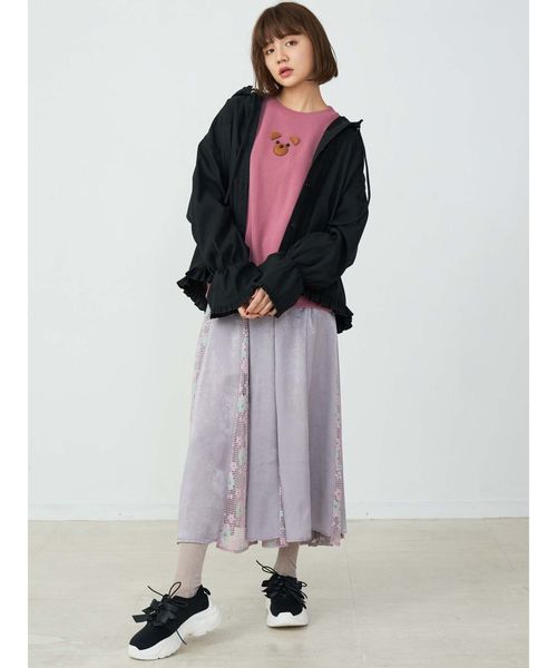 merry jenny(メリージェニー)の「springレースコンビサテンスカート(スカート・レディース・ベージュ/ブルー/アイボリー・FREE)」の12枚目の写真