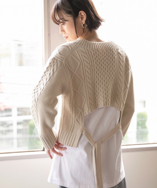 LOWRYS FARM（ローリーズファーム）の「バックリボンプルオーバー