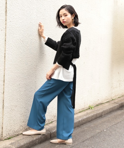 LOWRYS FARM（ローリーズファーム）の「バックリボンプルオーバー　870827（ニット/セーター・レディース・アイボリー/ブラック/イエロー・FREE）」の17枚目の写真