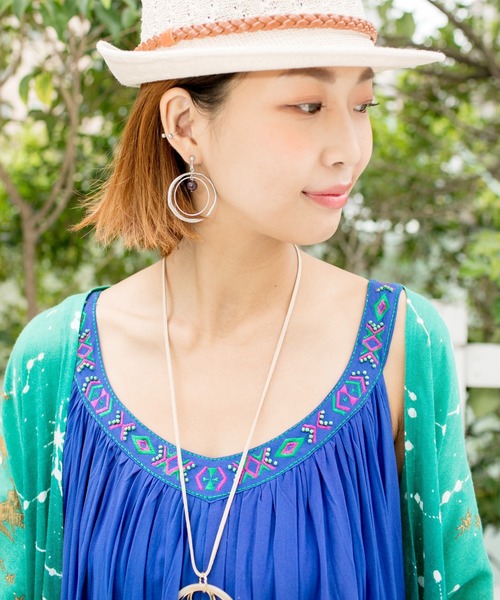 チャイハネ（チャイハネ）の「【チャイハネ】コスミックアシンメトリーイヤリング（イヤリング・レディース・シルバー/ゴールド/マルチ・FREE）」の7枚目の写真