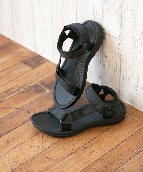 menue(メヌエ)の「こどもから大人まで履ける豊富なサイズ展開 ベルクロ スポーツサンダル(サンダル・レディース・ブラック/ホワイト系その他/ピンクベージュ/カーキ/その他/レオパード/ブラウン系その他/チャコールグレー/ゼブラ/グレー系その他・27.0cm/19.0cm/20.0cm/21.0cm/22.0cm/23.0cm/24.0cm/26.0cm/18.0cm/25.0cm)」の21枚目の写真