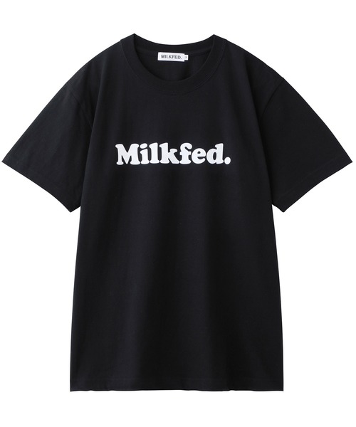 MILKFED.（ミルクフェド）の「COPPER LOGO S/S TEE（Tシャツ/カットソー・レディース・ホワイト/ブラック/パープル/レッド/ピンク/ライトグリーン/ライトパープル・S/M）」の3枚目の写真