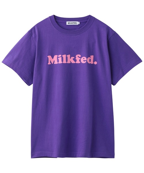 MILKFED.（ミルクフェド）の「COPPER LOGO S/S TEE（Tシャツ/カットソー・レディース・ホワイト/ブラック/パープル/レッド/ピンク/ライトグリーン/ライトパープル・S/M）」の17枚目の写真