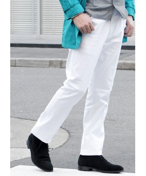 EVOLUTION（エボリューション）の「シンプルでベーシックなチノパンツ（チノパンツ・メンズ・ブラック/ベージュ/ネイビー/レッド/オフホワイト/カーキ・SMALL/MEDIUM/LARGE/X-LARGE）」の2枚目の写真