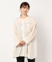 HONEYSUCKLE ROSE | 【HONEYSUCKLE ROSE】バンドカラーシアーシャツ(シャツ/ブラウス)