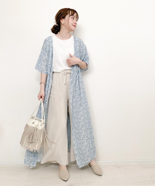 KOBE LETTUCE（コウベレタス）の「リネンイージーパンツ（その他パンツ・レディース・ベージュ系その他/チャコール/ブラウン/グリーン・FREE）」の9枚目の写真