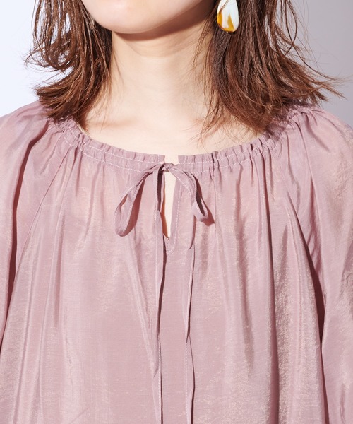 natural couture(ナチュラルクチュール)の「【WEB限定カラー有り】大人ティアードほんのりシアーワンピース(ワンピース・レディース・オフホワイト/ピンク/ミント/モカ/その他1・FREE)」の10枚目の写真