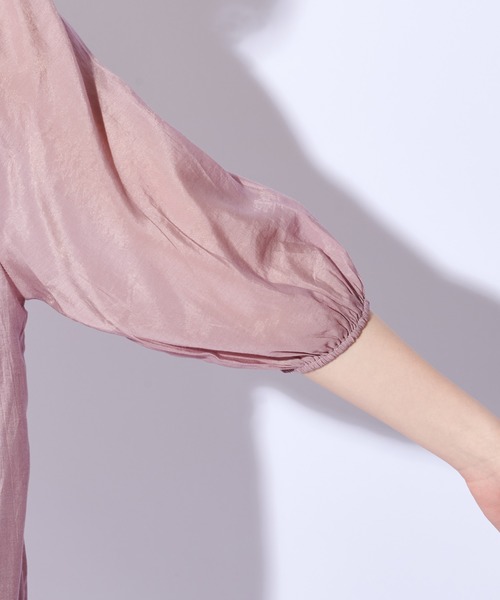 natural couture(ナチュラルクチュール)の「【WEB限定カラー有り】大人ティアードほんのりシアーワンピース(ワンピース・レディース・オフホワイト/ピンク/ミント/モカ/その他1・FREE)」の16枚目の写真