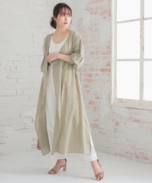 ガーゼカシュクールガウンワンピース