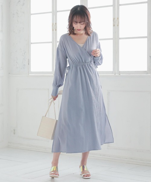nanadecor ナナデェコール　カシュクールワンピース　カーデ nanadecor/ナナデェコール｜くたくた部屋着からは卒業！ リラックス