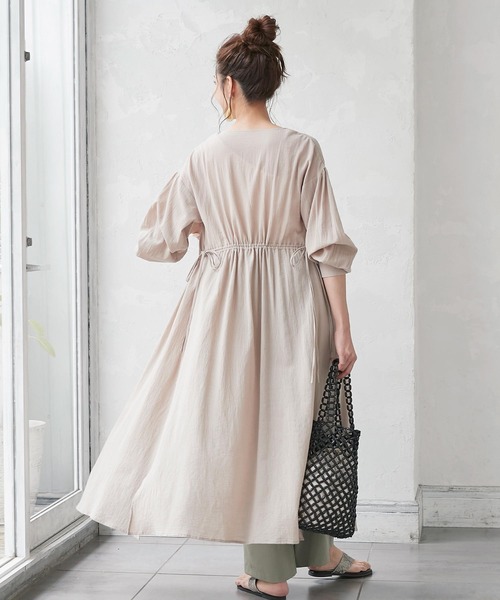 ガーゼカシュクールガウンワンピース（カーディガン/ボレロ