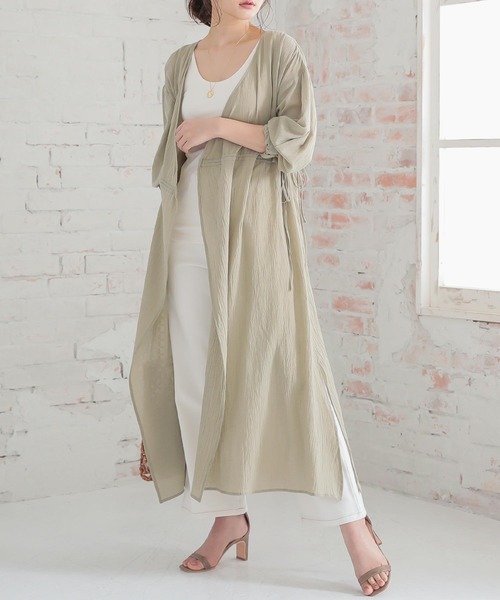 ガーゼカシュクールガウンワンピース（カーディガン/ボレロ）｜KOBE
