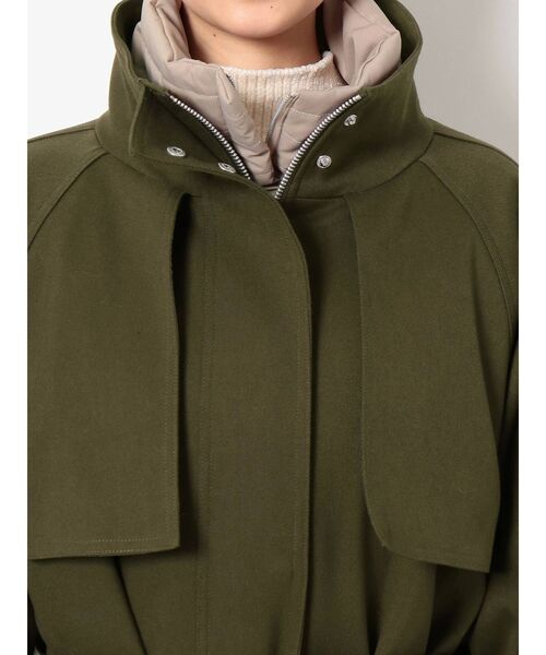 GYDA（ジェイダ）の「ライトエコダウンレイヤードロングコート（ダウンジャケット/コート・レディース・カーキ/ベージュ・FREE）」の22枚目の写真