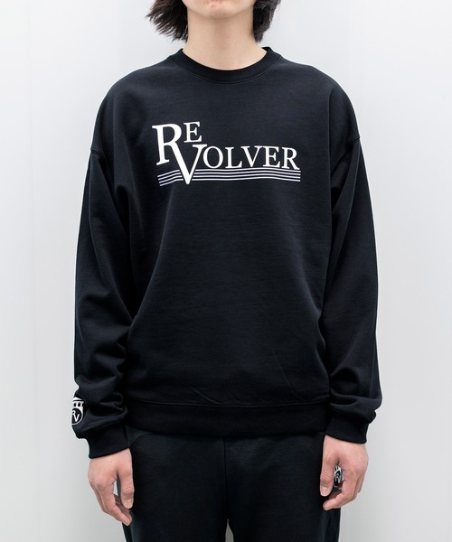REVOLVER（リボルバー）の「CREW NECK PRINT SWEAT “REVOLER” :ロゴ  