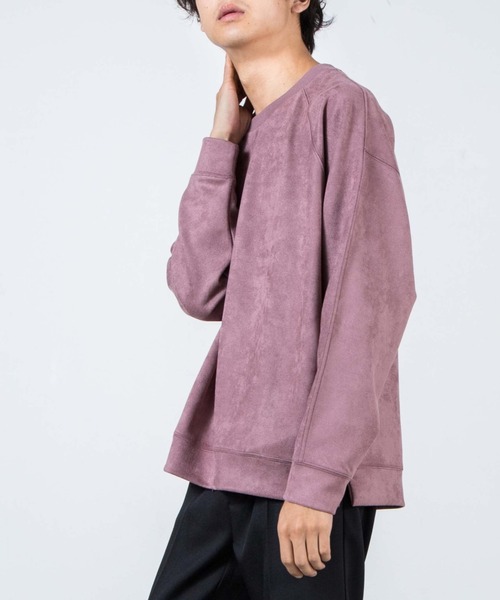 WEGO(ウィゴー)の「WEGO/フェイクスエードプルオーバー(スウェット・メンズ・ブラック/ベージュ/パープル系その他/キャメル/ブラウン系その他/サックスブルー・MEDIUM/LARGE)」の5枚目の写真