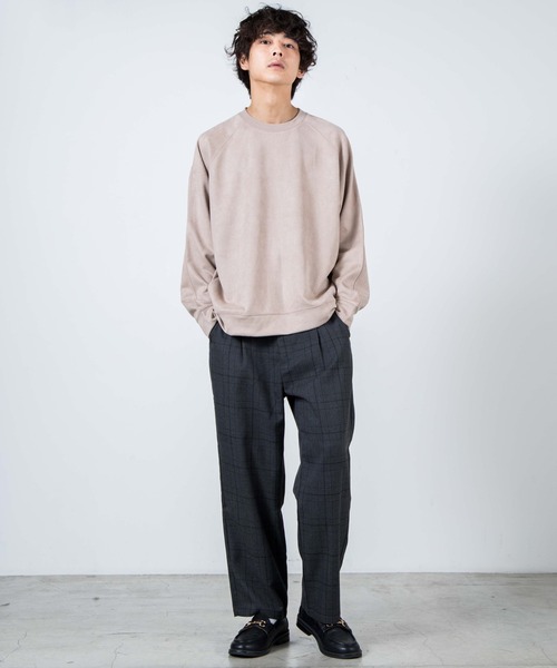 WEGO(ウィゴー)の「WEGO/フェイクスエードプルオーバー(スウェット・メンズ・ブラック/ベージュ/パープル系その他/キャメル/ブラウン系その他/サックスブルー・MEDIUM/LARGE)」の10枚目の写真