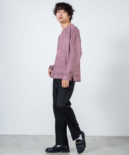 WEGO(ウィゴー)の「WEGO/フェイクスエードプルオーバー(スウェット・メンズ・ブラック/ベージュ/パープル系その他/キャメル/ブラウン系その他/サックスブルー・MEDIUM/LARGE)」の15枚目の写真