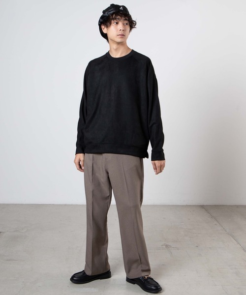 WEGO(ウィゴー)の「WEGO/フェイクスエードプルオーバー(スウェット・メンズ・ブラック/ベージュ/パープル系その他/キャメル/ブラウン系その他/サックスブルー・MEDIUM/LARGE)」の17枚目の写真