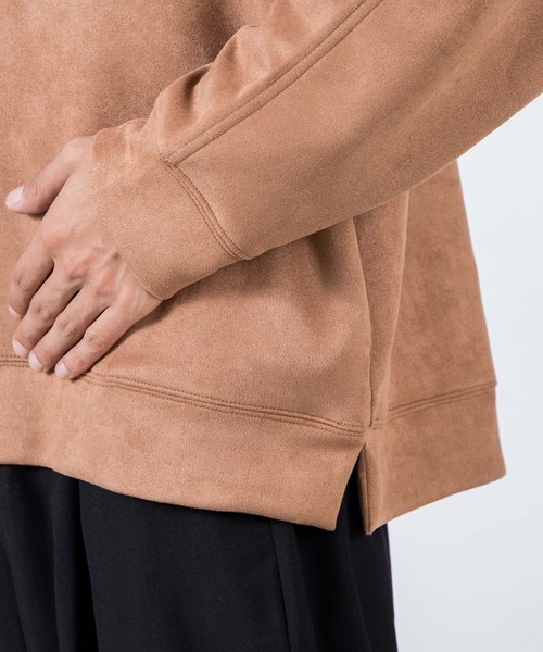 WEGO(ウィゴー)の「WEGO/フェイクスエードプルオーバー(スウェット・メンズ・ブラック/ベージュ/パープル系その他/キャメル/ブラウン系その他/サックスブルー・MEDIUM/LARGE)」の12枚目の写真