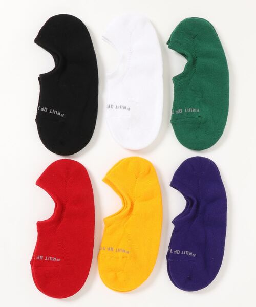 FRUIT OF THE LOOM(フルーツオブザルーム)の「スニーカー丈6pソックス / 6足セット / くるぶし下 / リーズナブル(ソックス/靴下・メンズ・A/B/C/D・25-27CM)」の2枚目の写真