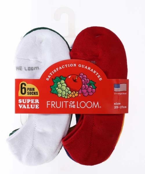 FRUIT OF THE LOOM(フルーツオブザルーム)の「スニーカー丈6pソックス / 6足セット / くるぶし下 / リーズナブル(ソックス/靴下・メンズ・A/B/C/D・25-27CM)」の7枚目の写真