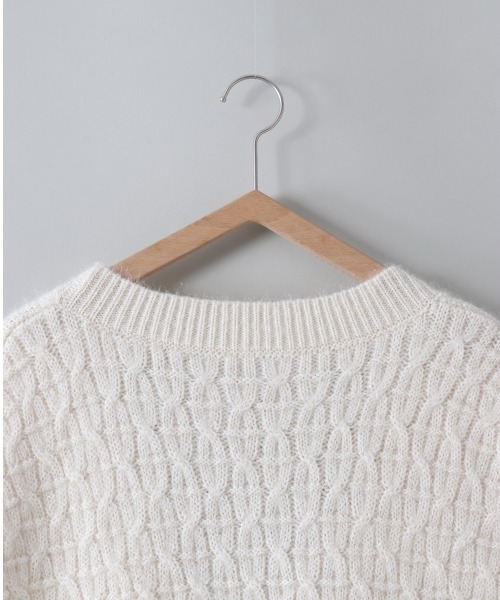 cepo（セポ）の「Ｖネックロングニットベスト（ベスト・レディース・ベージュ/グレー/オフホワイト・M）」の9枚目の写真